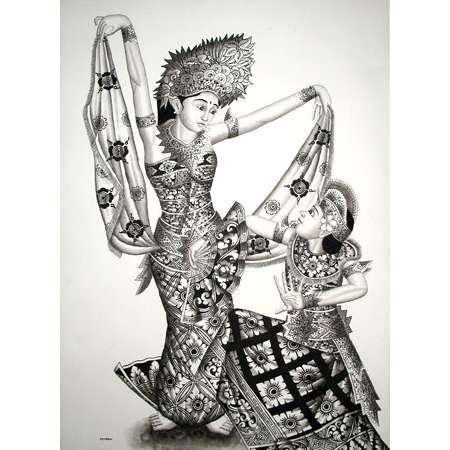 Bali dancer couple