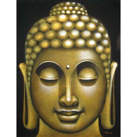 Buddha Face 02 gold