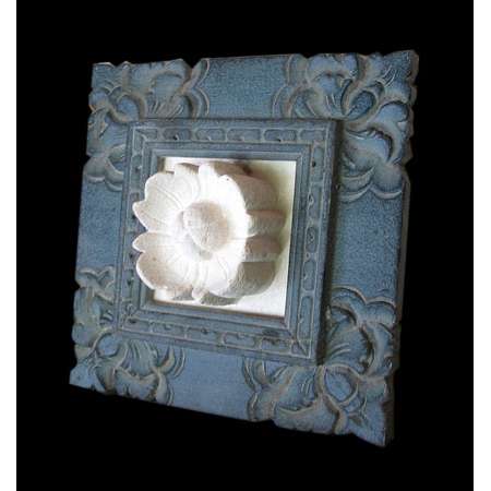 Flowers wood frame